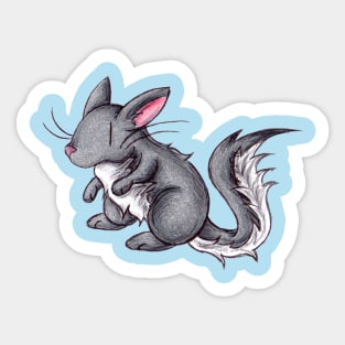 Silver Puffball Sticker